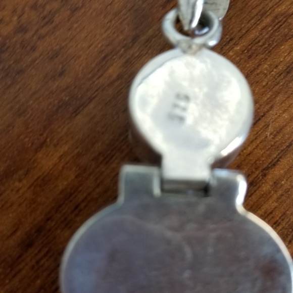 carneilan jasper lapis sterling pendant - Picture 6 of 8